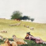 Shepherdess of Houghton Farm (1878) by Winslow Homer. Original from The Clark Art Institute.